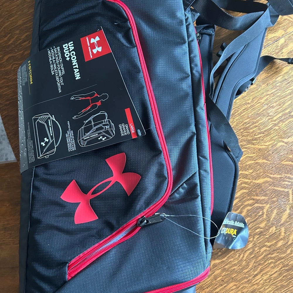 Under Armor backpack/duffle never used.